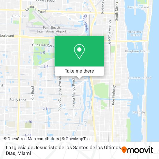 La Iglesia de Jesucristo de los Santos de los Últimos Días map