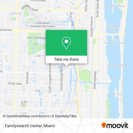 Mapa de Familysearch Center