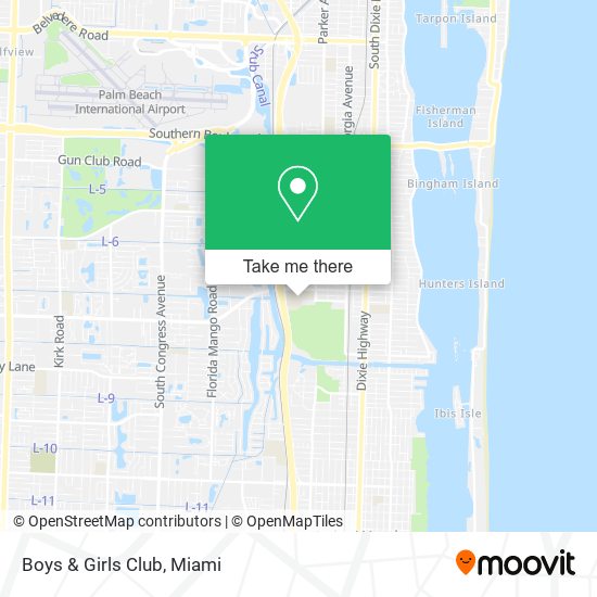 Boys & Girls Club map