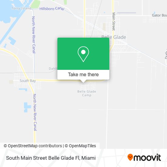 Mapa de South Main Street Belle Glade Fl