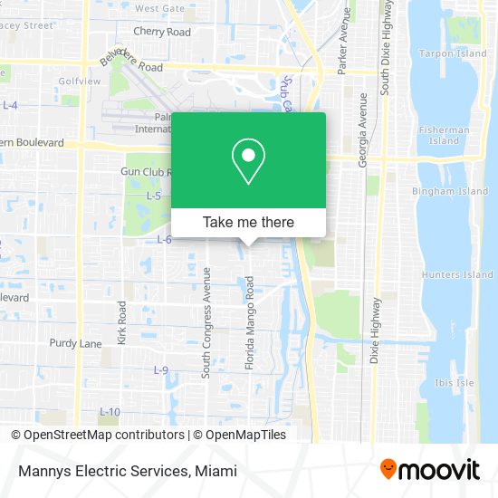 Mapa de Mannys Electric Services