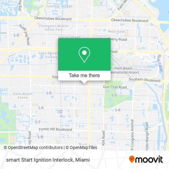 Mapa de smart Start Ignition Interlock