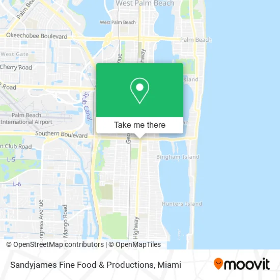 Mapa de Sandyjames Fine Food & Productions