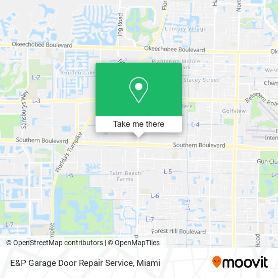 Mapa de E&P Garage Door Repair Service