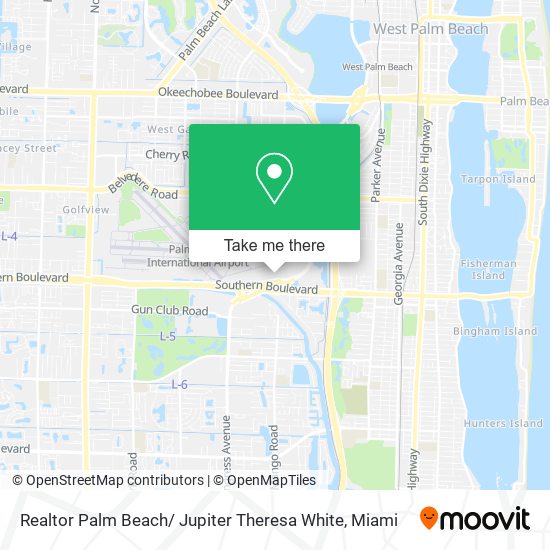 Mapa de Realtor Palm Beach/ Jupiter Theresa White