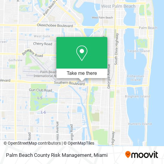 Palm Beach County Risk Management map