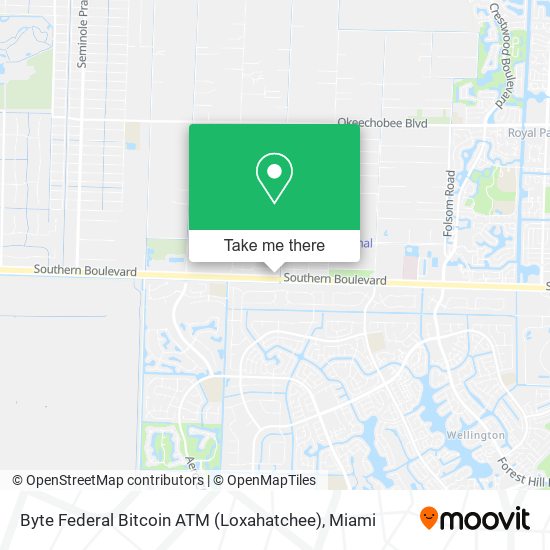 Byte Federal Bitcoin ATM (Loxahatchee) map