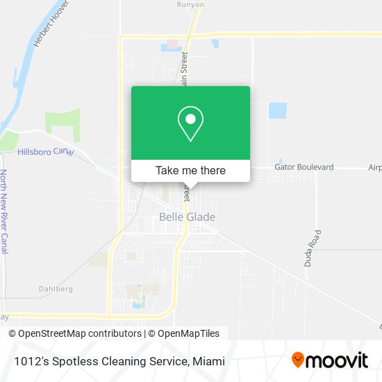 1012's Spotless Cleaning Service map