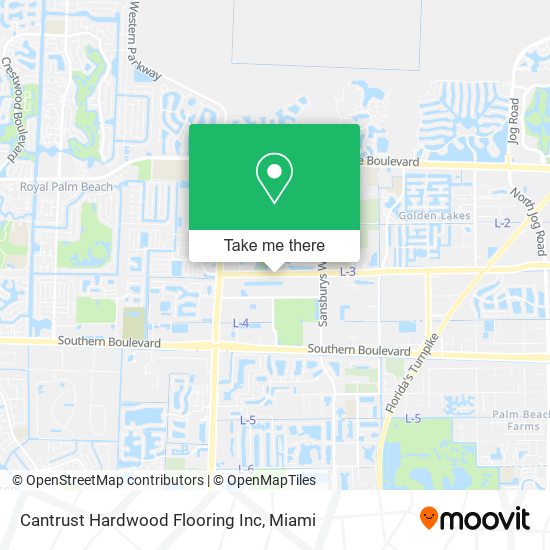 Mapa de Cantrust Hardwood Flooring Inc