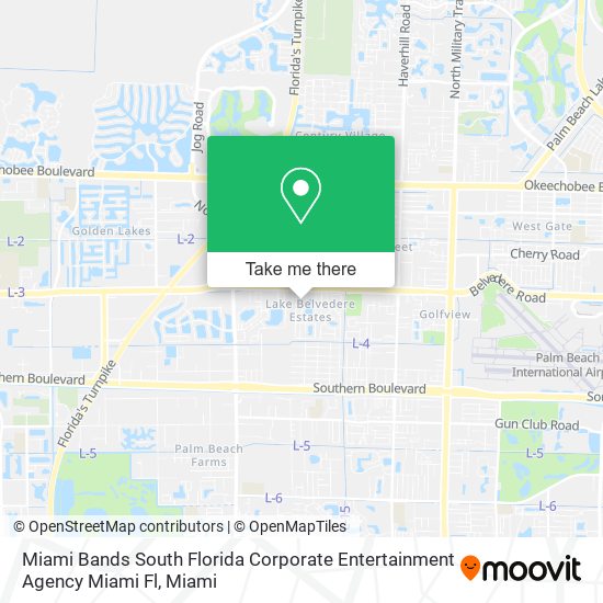 Mapa de Miami Bands South Florida Corporate Entertainment Agency Miami Fl