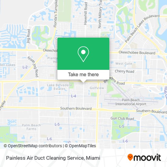 Mapa de Painless Air Duct Cleaning Service