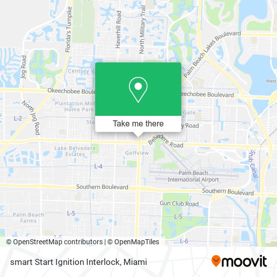 Mapa de smart Start Ignition Interlock