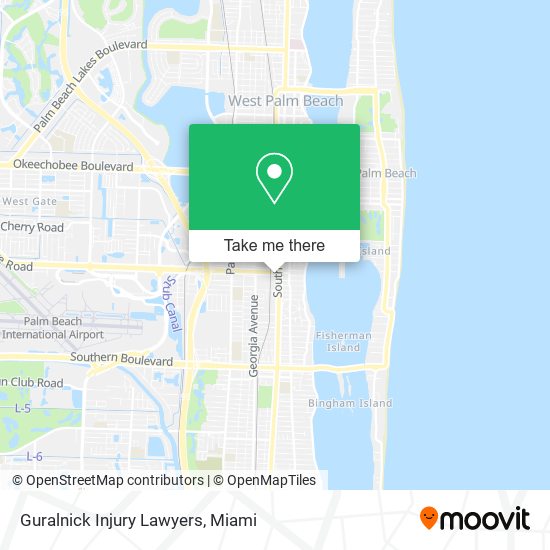 Mapa de Guralnick Injury Lawyers