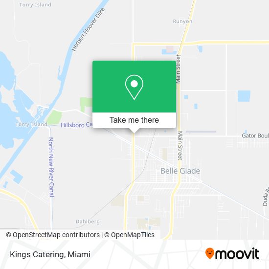 Kings Catering map