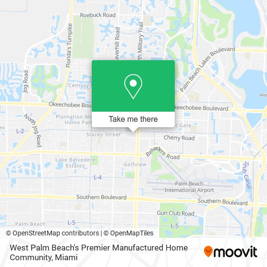 West Palm Beach's Premier Manufactured Home Community map