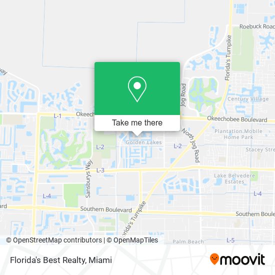Florida's Best Realty map