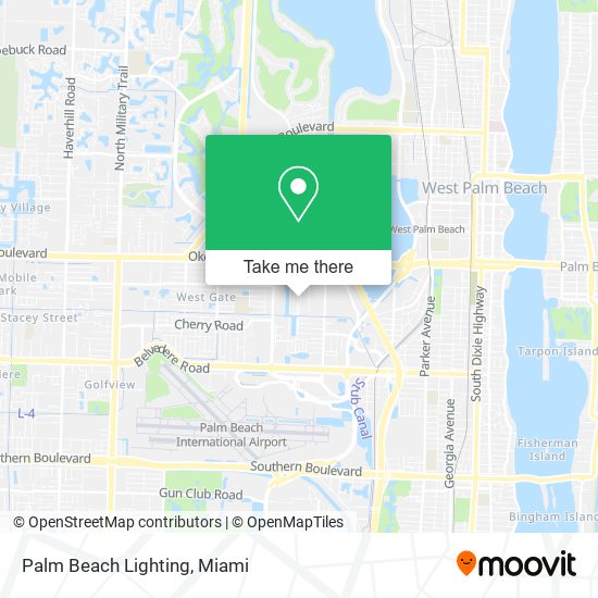 Palm Beach Lighting map