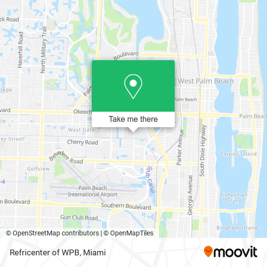 Mapa de Refricenter of WPB