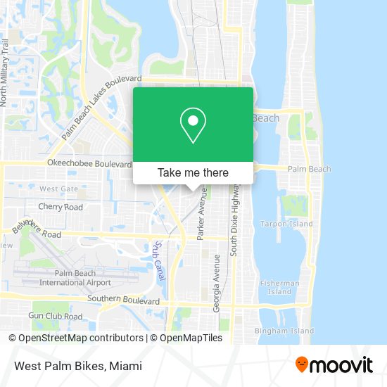 Mapa de West Palm Bikes