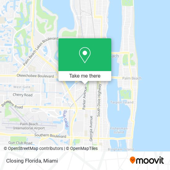 Mapa de Closing Florida