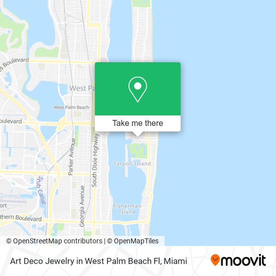 Art Deco Jewelry in West Palm Beach Fl map