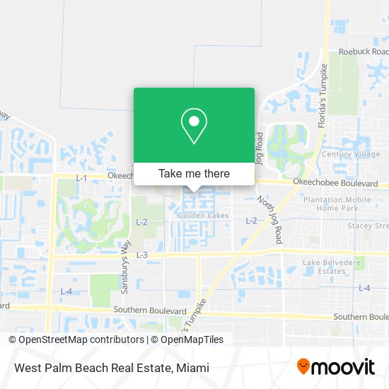 Mapa de West Palm Beach Real Estate