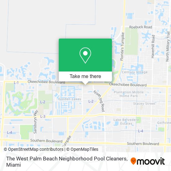 The West Palm Beach Neighborhood Pool Cleaners map