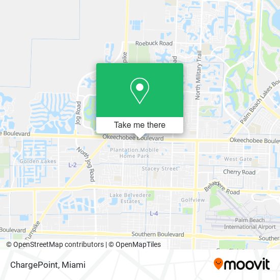 Mapa de ChargePoint