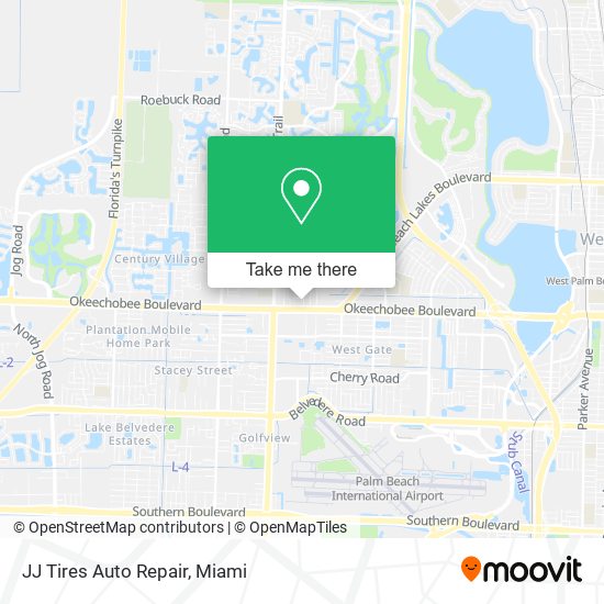 JJ Tires Auto Repair map