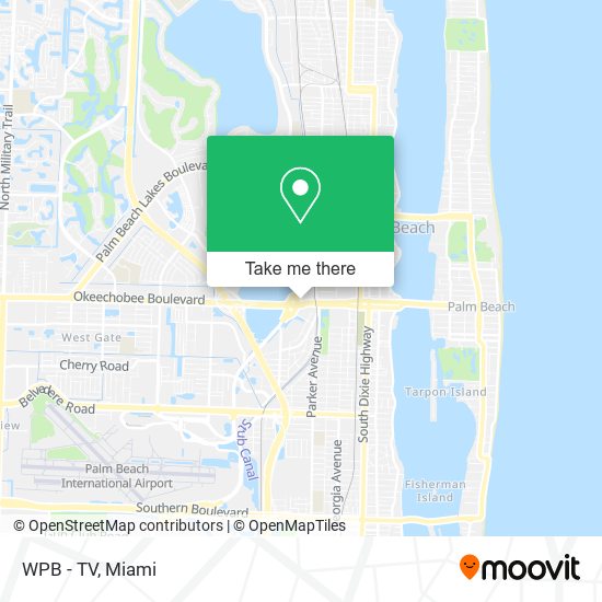 WPB - TV map