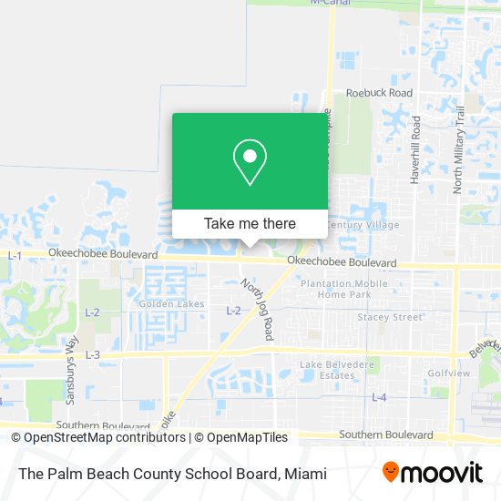 The Palm Beach County School Board map
