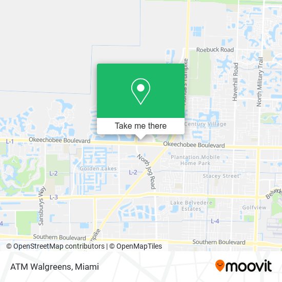 Mapa de ATM Walgreens