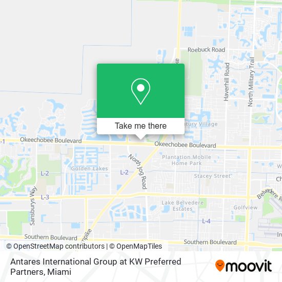 Mapa de Antares International Group at KW Preferred Partners