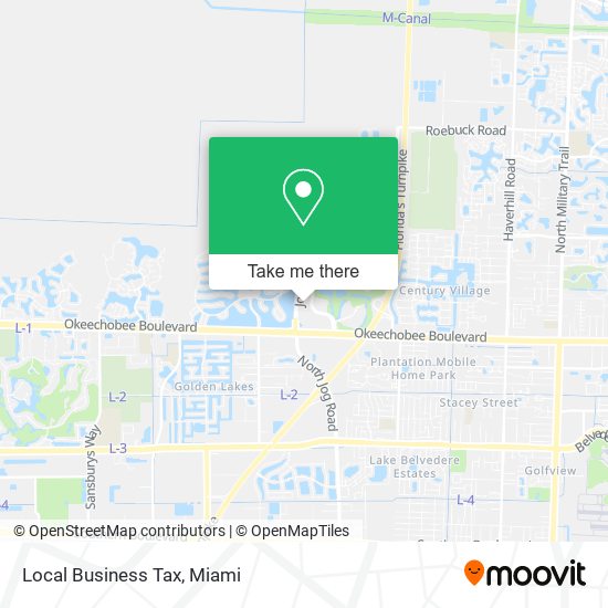 Local Business Tax map