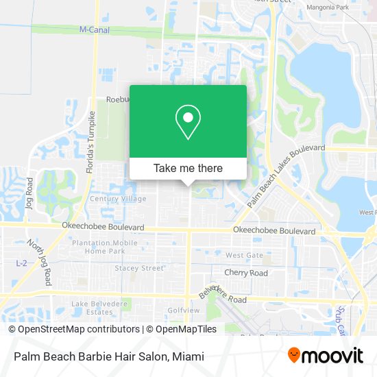 Palm Beach Barbie Hair Salon map