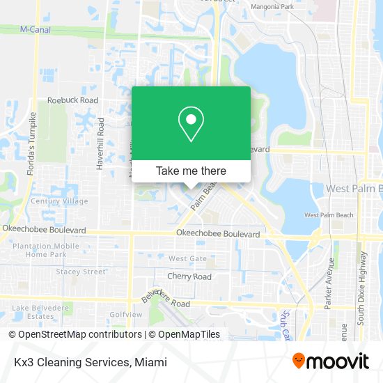 Kx3 Cleaning Services map