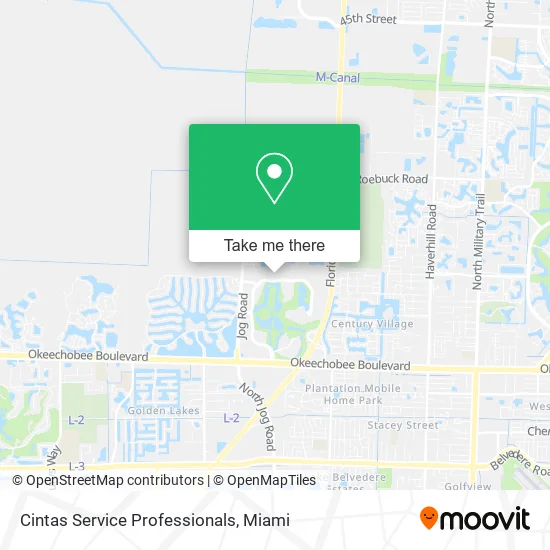 Cintas Service Professionals map