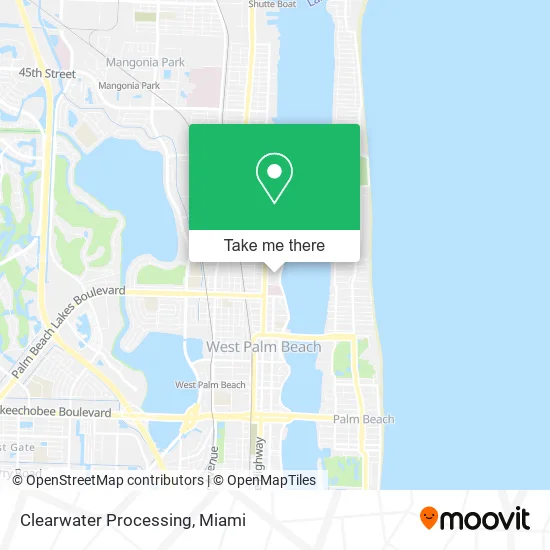 Clearwater Processing map