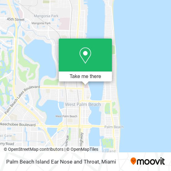 Palm Beach Island Ear Nose and Throat map
