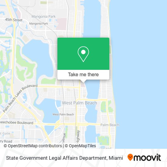 State Government Legal Affairs Department map