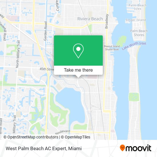 Mapa de West Palm Beach AC Expert