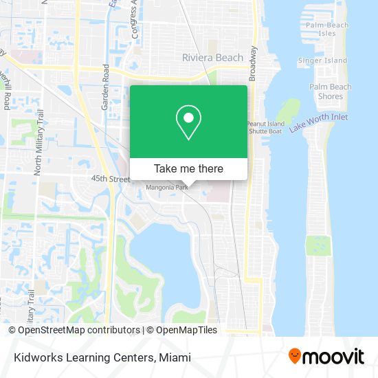 Kidworks Learning Centers map