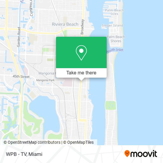 WPB - TV map