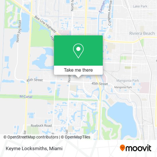 Keyme Locksmiths map