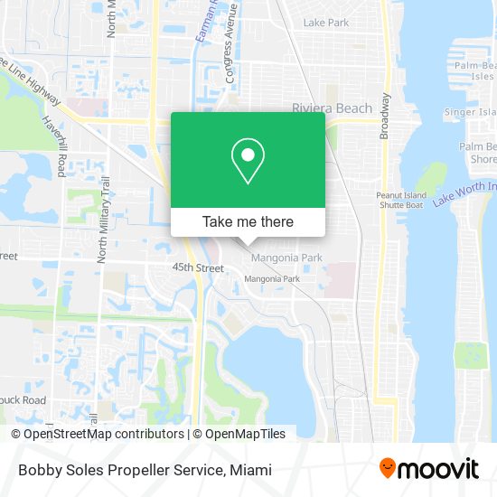 Bobby Soles Propeller Service map