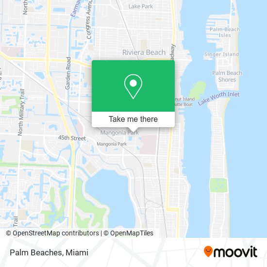 Palm Beaches map