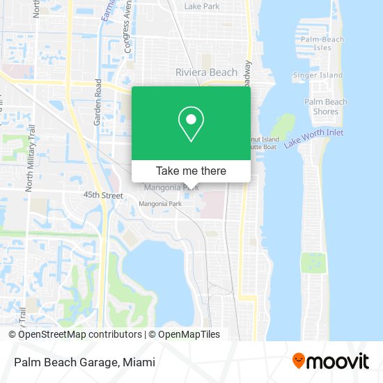 Palm Beach Garage map