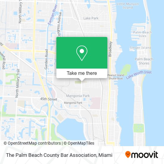 The Palm Beach County Bar Association map