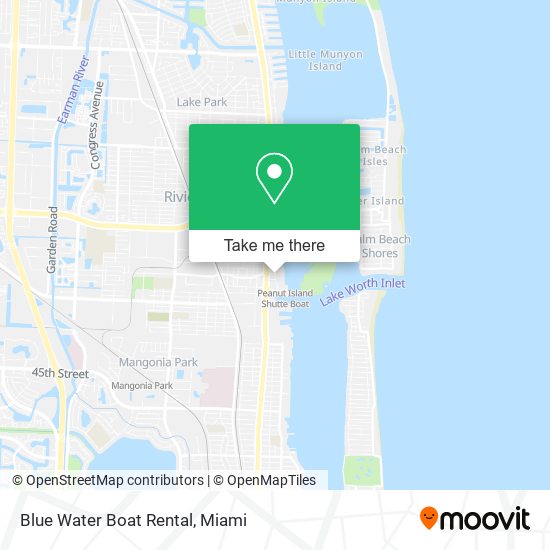 Blue Water Boat Rental map