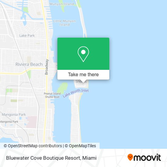 Mapa de Bluewater Cove Boutique Resort
